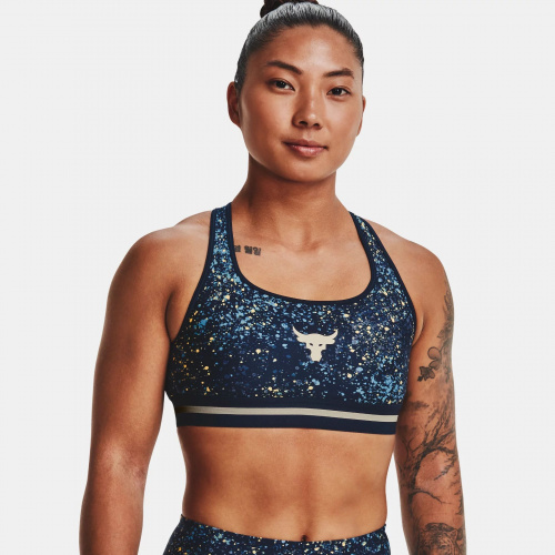 Clothing - Under Armour Project Rock Printed Crossback Sports Bra | Fitness 